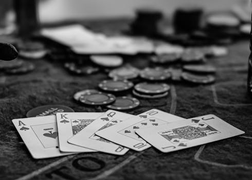 poker tournament scene