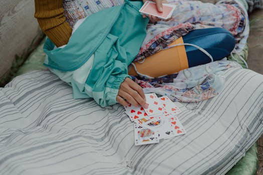 poker chips and cards