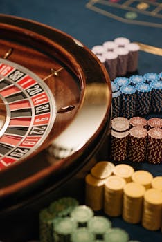 casino chips and cards